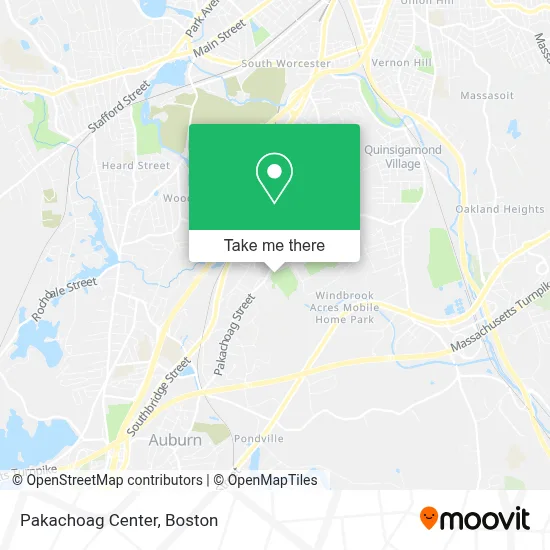 Pakachoag Center map