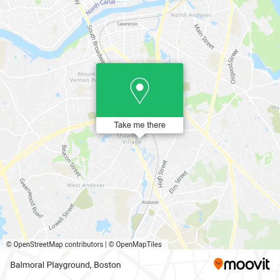 Balmoral Playground map