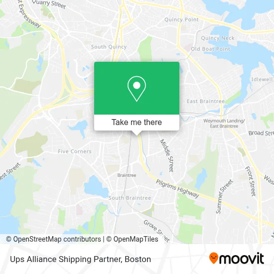 Ups Alliance Shipping Partner map