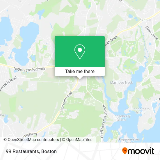 99 Restaurants map
