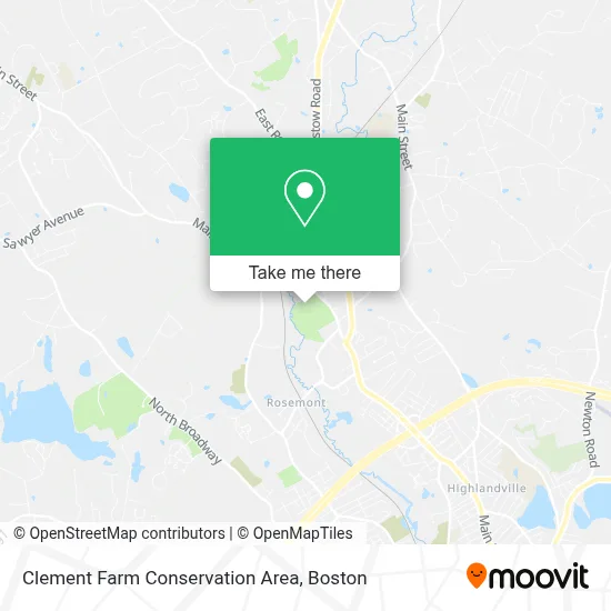 Clement Farm Conservation Area map