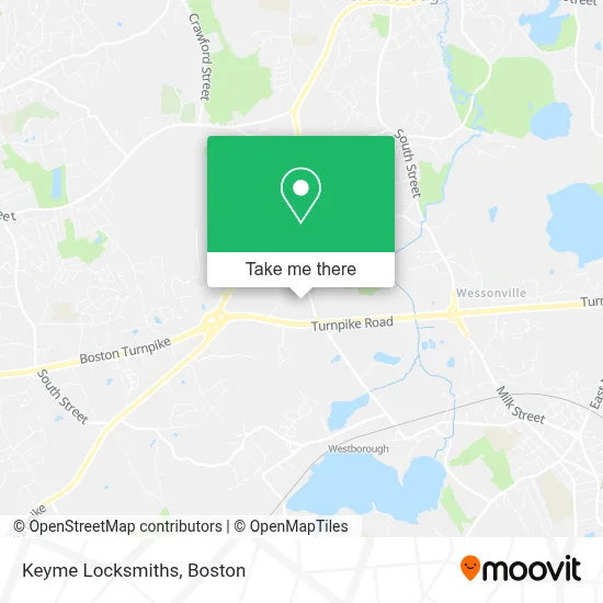 Keyme Locksmiths map