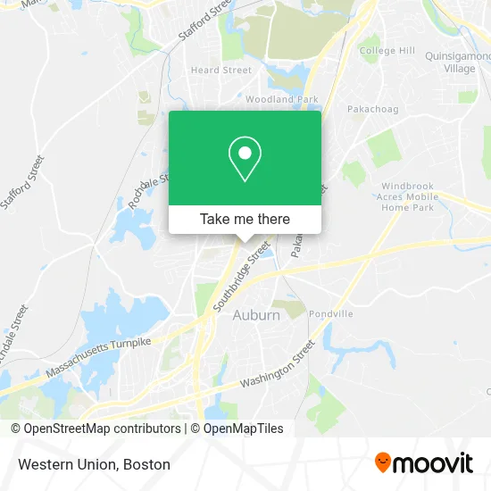 Western Union map
