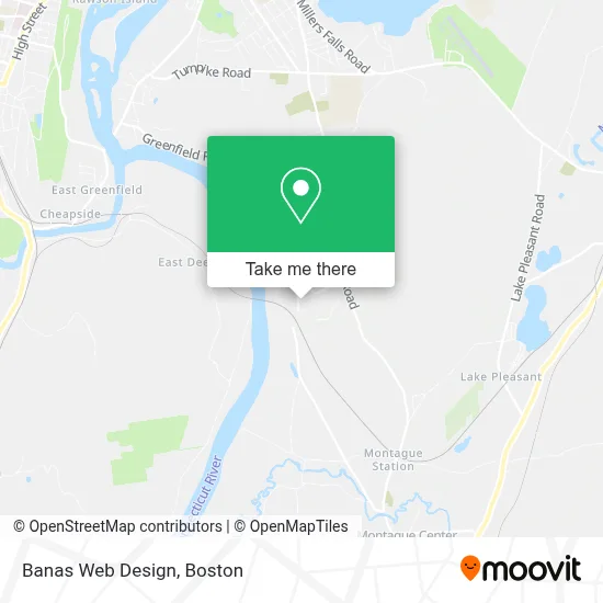 Banas Web Design map