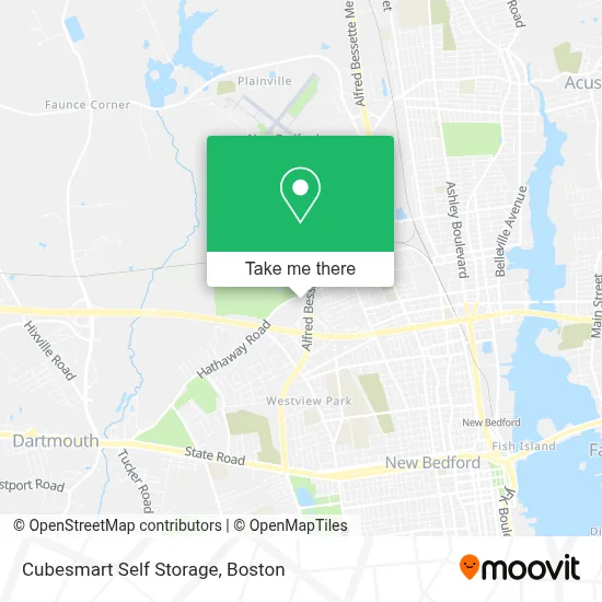 Cubesmart Self Storage map