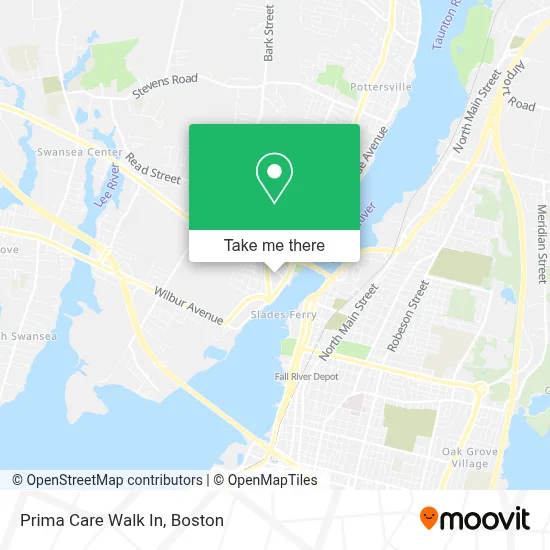 Prima Care Walk In map