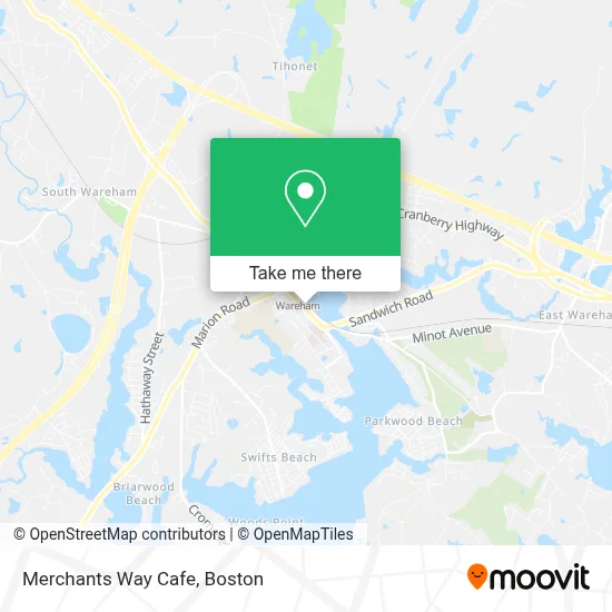 Merchants Way Cafe map