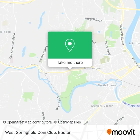 West Springfield Coin Club map