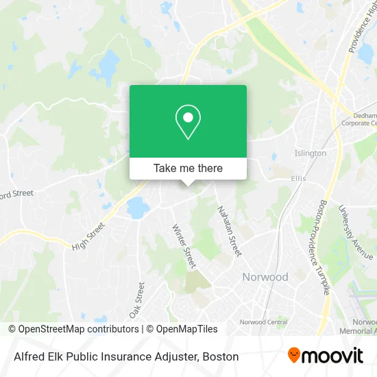 Alfred Elk Public Insurance Adjuster map