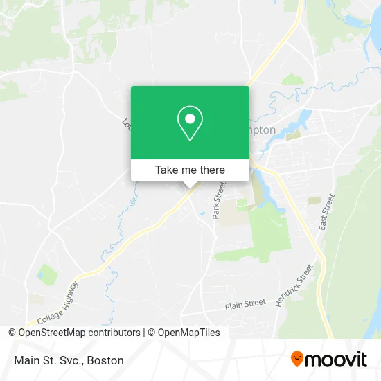 Main St. Svc. map