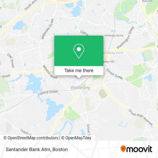 Santander Bank Atm map