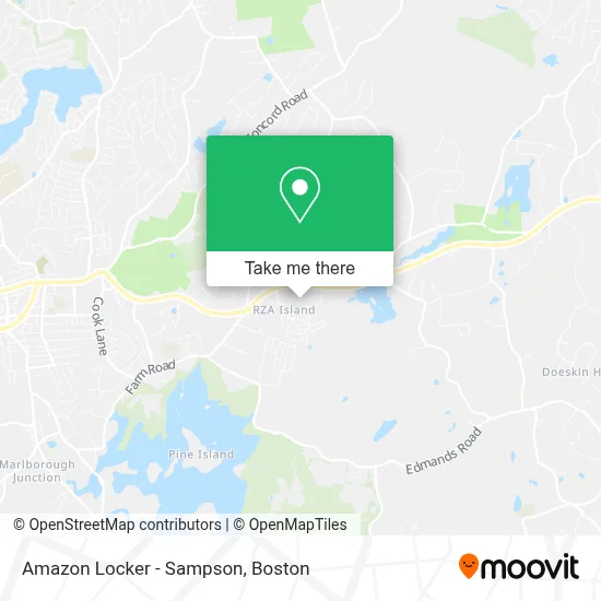 Amazon Locker - Sampson map