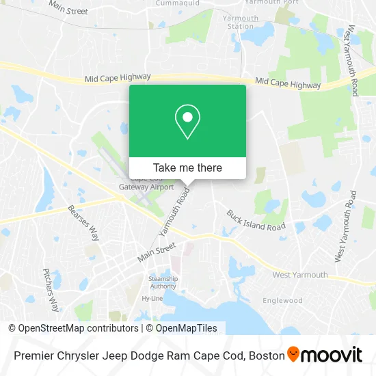 Premier Chrysler Jeep Dodge Ram Cape Cod map