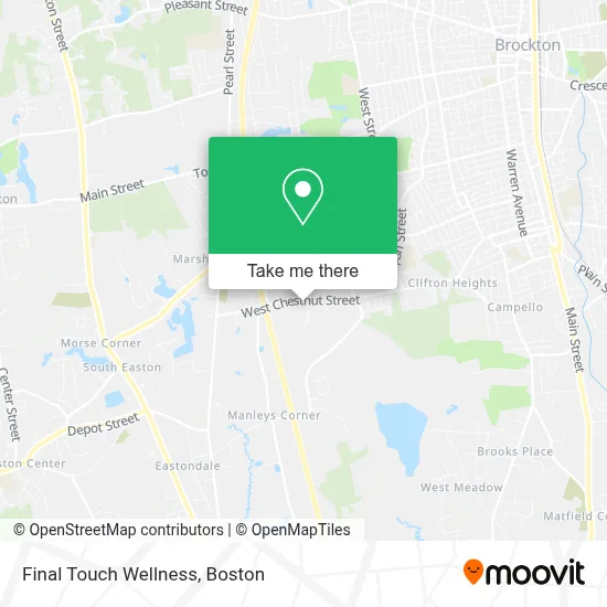 Final Touch Wellness map