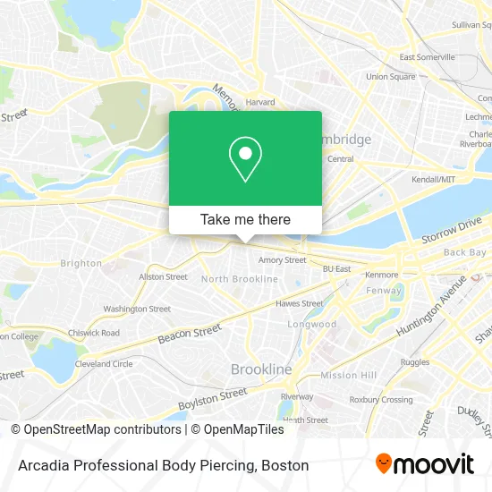 Arcadia Professional Body Piercing map