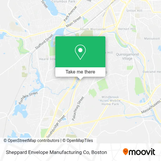 Sheppard Envelope Manufacturing Co map