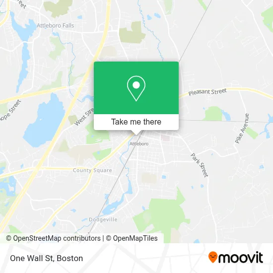 One Wall St map