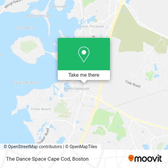 The Dance Space Cape Cod map