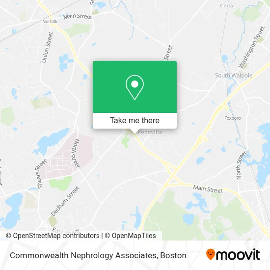 Commonwealth Nephrology Associates map