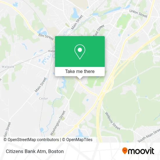 Citizens Bank Atm map
