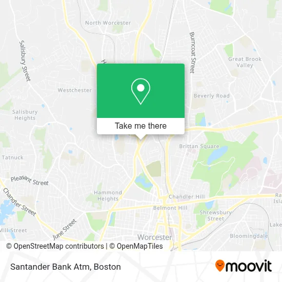 Santander Bank Atm map
