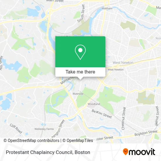 Protestant Chaplaincy Council map
