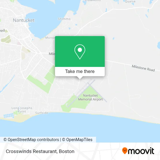 Crosswinds Restaurant map