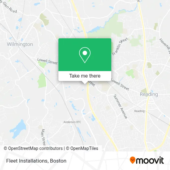 Fleet Installations map
