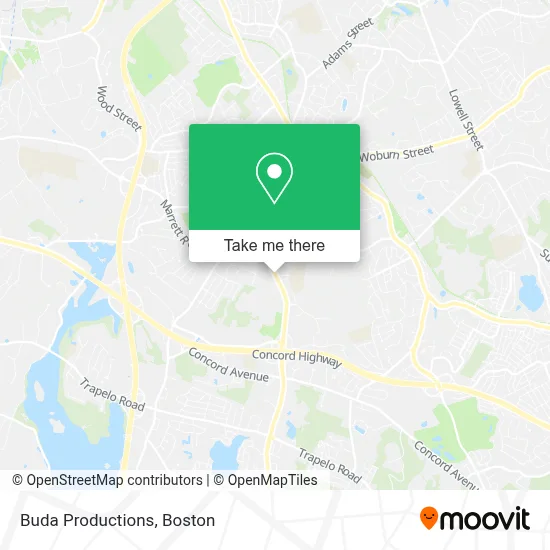 Buda Productions map