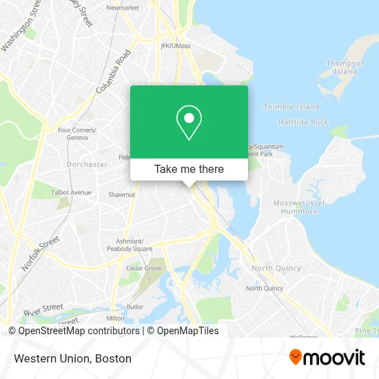 Western Union map