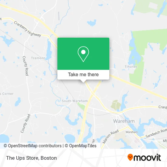 The Ups Store map