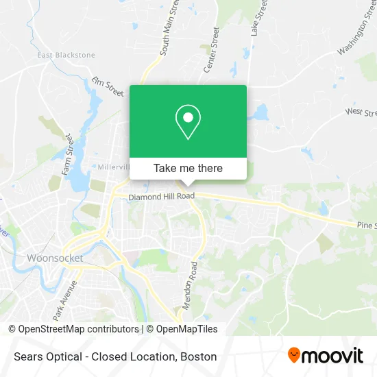 Sears Optical - Closed Location map