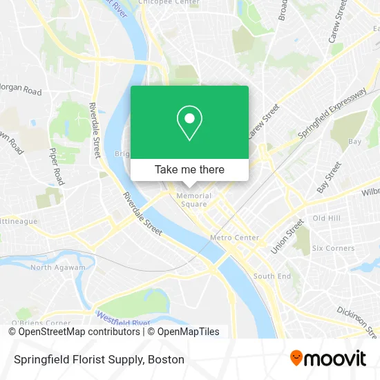 Springfield Florist Supply map