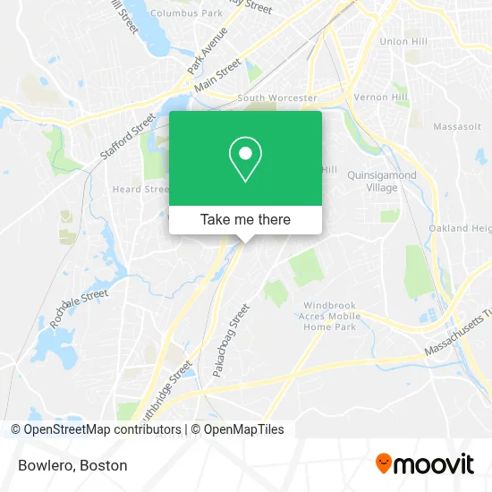 Bowlero map