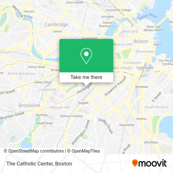 The Catholic Center map