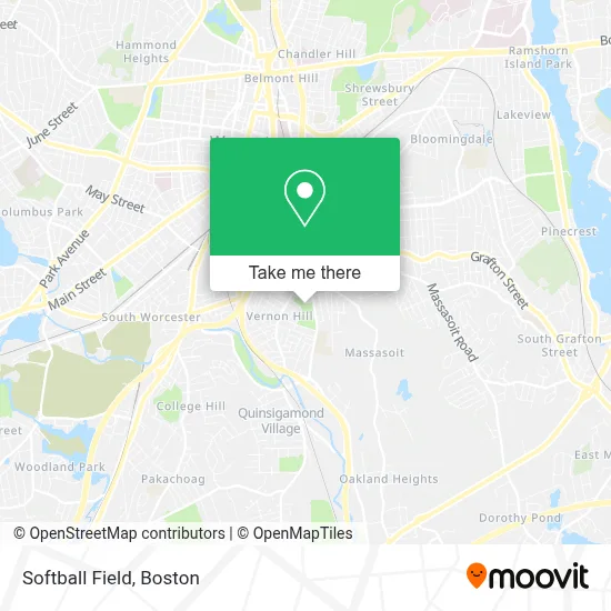Softball Field map