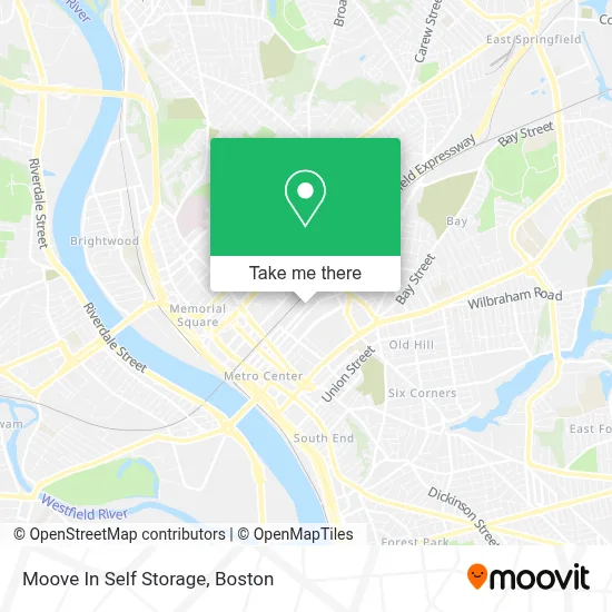 Moove In Self Storage map