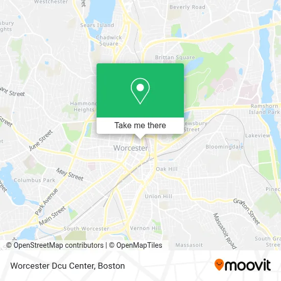 Worcester Dcu Center map
