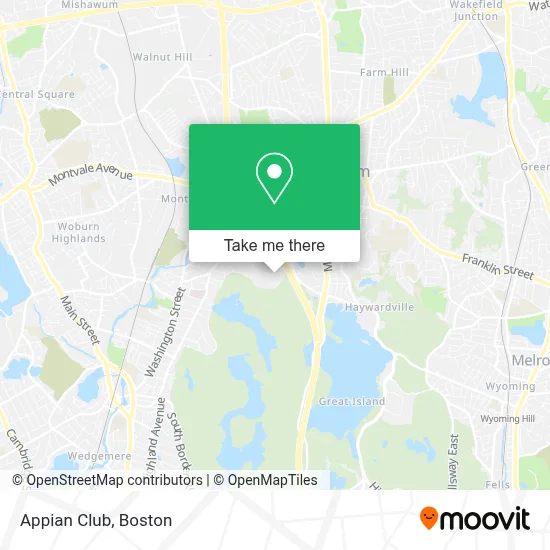Appian Club map