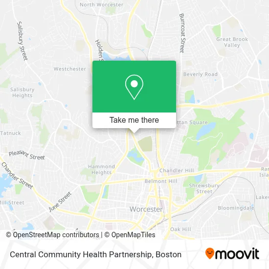 Central Community Health Partnership map