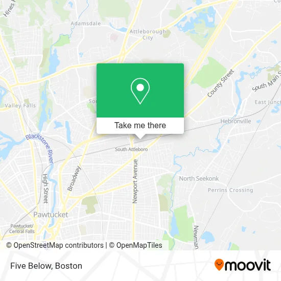 Five Below map