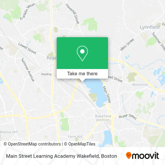 Main Street Learning Academy Wakefield map