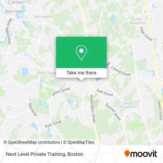 Next Level Private Training map