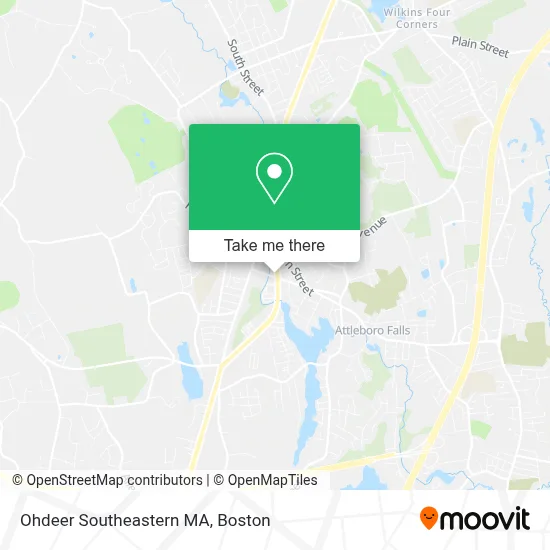 Ohdeer Southeastern MA map