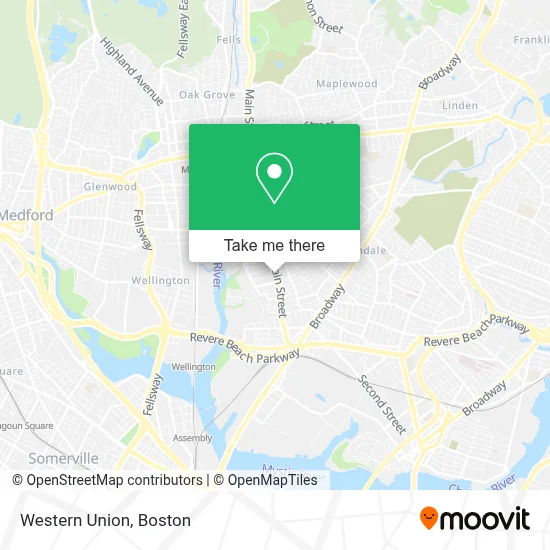 Western Union map