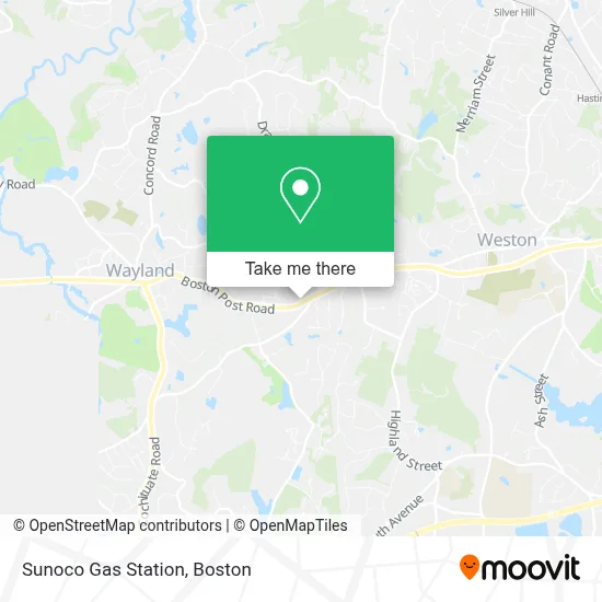 Sunoco Gas Station map