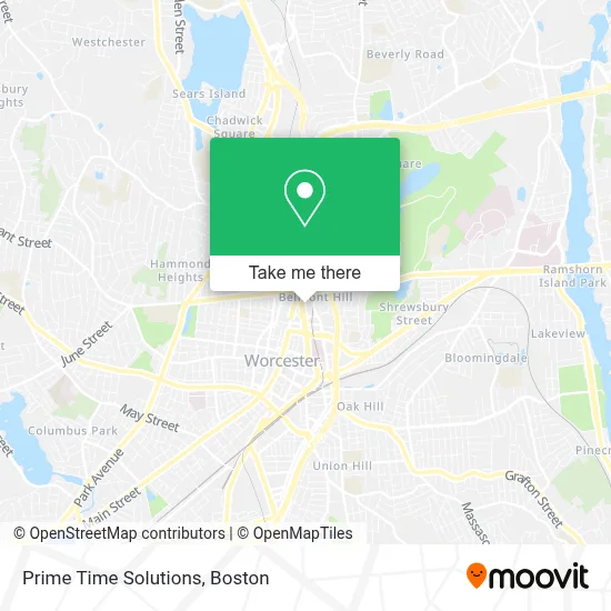 Prime Time Solutions map