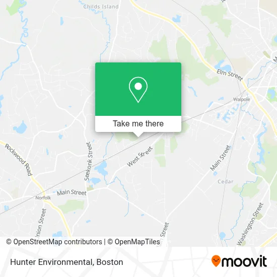 Hunter Environmental map