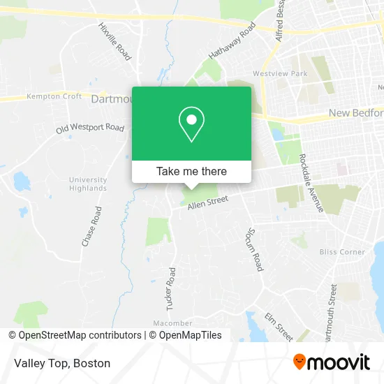 Valley Top map