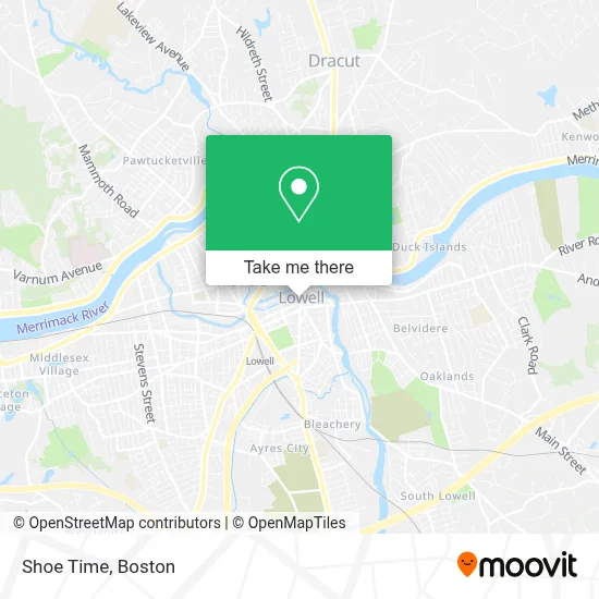 Shoe Time map